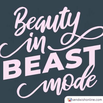 Beauty In Beast Mode Poster GIF