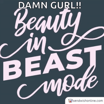 Beauty In Beast Mode Poster GIF