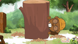 Beaver Cartoon Sculpture