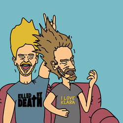 Beavis And Butt-Head Headbanging GIF