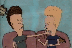 Beavis And Butt Head Slap GIF