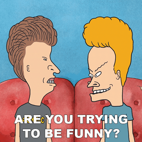 Beavis And Butthead Are You Trying To Be Funny GIF