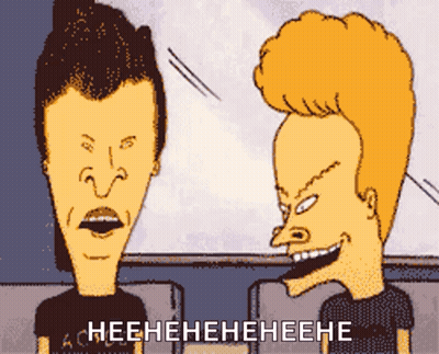 Beavis And Butthead Laughing Heehehehehehe GIF