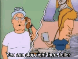 Beavis And Butthead Mt. Anderson Phone Call GIF