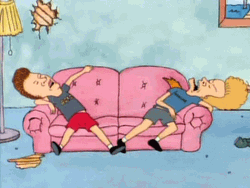 Beavis And Butthead Sleeping Tired GIF