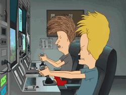 Beavis And Butthead Synchronize Head Bang GIF