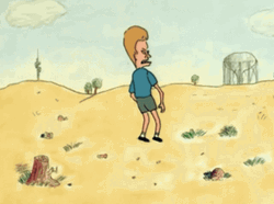 Beavis And Butthead Throw Frog  GIF