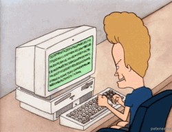 Beavis And Butthead Typing Rage GIF