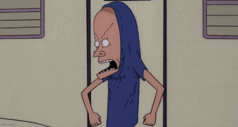 Beavis Angry GIF