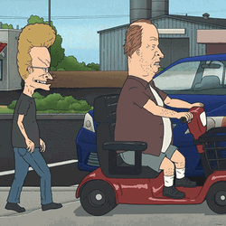 Beavis Behind His Friends  GIF