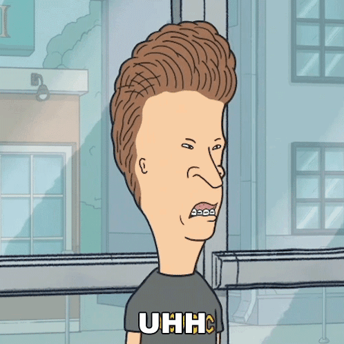Beavis From Beavis And Butthead Wearing Uhhc Shirt GIF