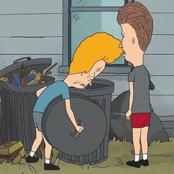 Beavis Get In The Bin Butt Head GIF