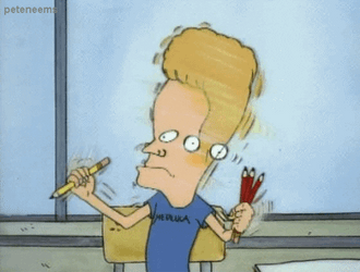 Beavis Head Shake GIF