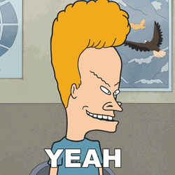 Beavis Saying Yeah GIF