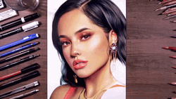 Becky G Gorgeous Art Drawing GIF