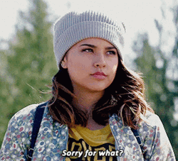 Becky G Power Rangers Trini Serious Ask GIF