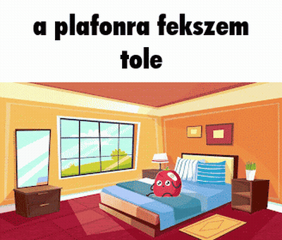 Bedroom With A Plafonra Fekszem Tole GIF