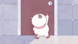 Bee And PuppyCat Can't Reach The Door Short GIF