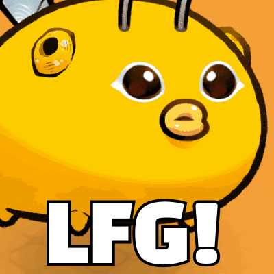 Bee Cartoon With LFG Text GIF