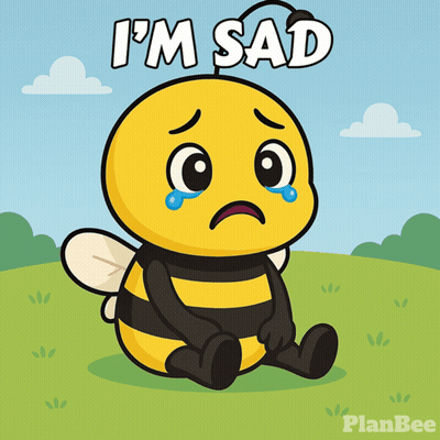 Bee Crying I'm Sad GIF