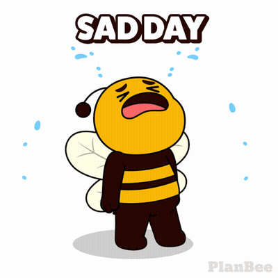 Bee Crying Sad Day GIF