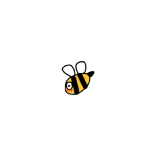 Bee Flying Through Flower Field GIF