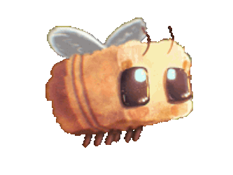 Bee Minecraft Sticker GIF