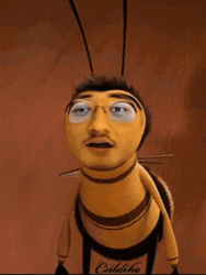 Bee Movie Face Swap Barry With Beard GIF