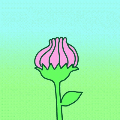 Bee On Flower Saying Hey GIF