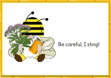 Bee Says Be Careful I Sting GIF