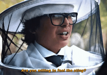 Bee Sting Head Protector GIF