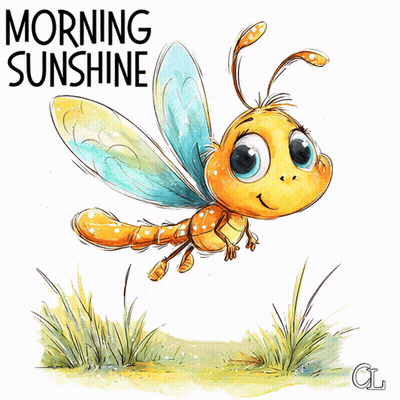 Bee With Morning Sunshine