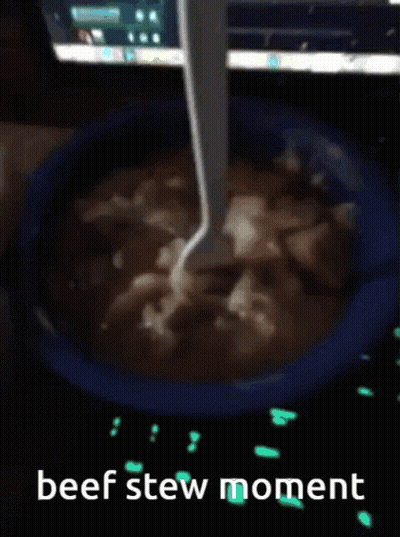 Beef Stew In Bowl With Spoon GIF