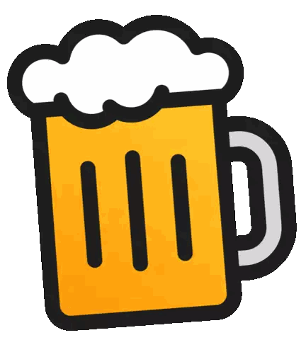 Beer Mug With Foam On Top Sticker