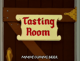 Beer Shaped Gummies The Simpsons GIF