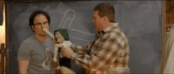 Beerfest Annoying Puppet Poking Nose GIF
