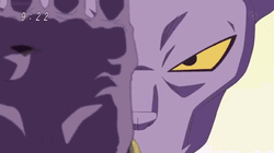 Beerus Makes Zamasu Disappear Into Thin Air  GIF