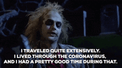 Beetlejuice Closing His Eyes GIF