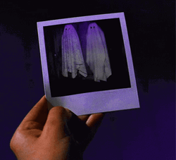 Beetlejuice Ghosts On Polaroid