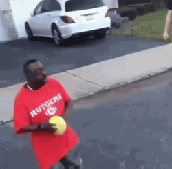 Beetlejuice Meme Playing Basketball GIF