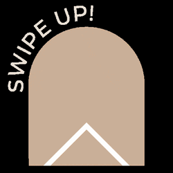 Beige Arrow Swipe Up Minimalist Outline GIF