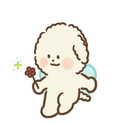 Beige Dog Cartoon Fairy GIF