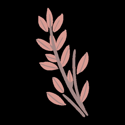 Beige Minimalist Wedding Leaf Art GIF