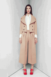 Beige Minimalist Woman's Clothing GIF
