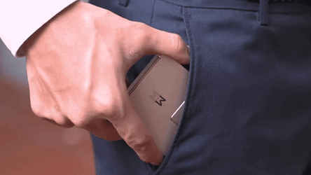 Beige Phone Minimalist Design Pants Pocket GIF