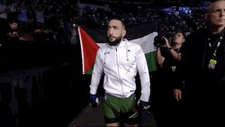 Belal Muhammad Chest Pumping Grand Entrance GIF