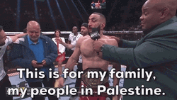 Belal Muhammad Fighting For Palestine GIF