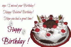 Happy Belated Birthday - Chocolate Cake Recipe