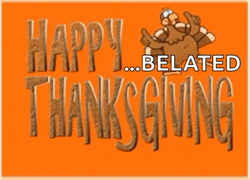 Belated Thanksgiving Happy Turkey Day GIF