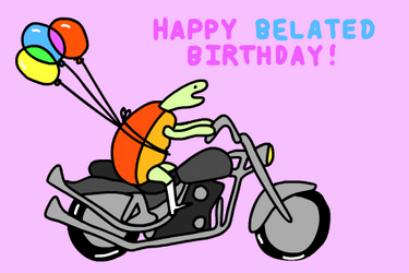 Belated Wordle Birthday GIF